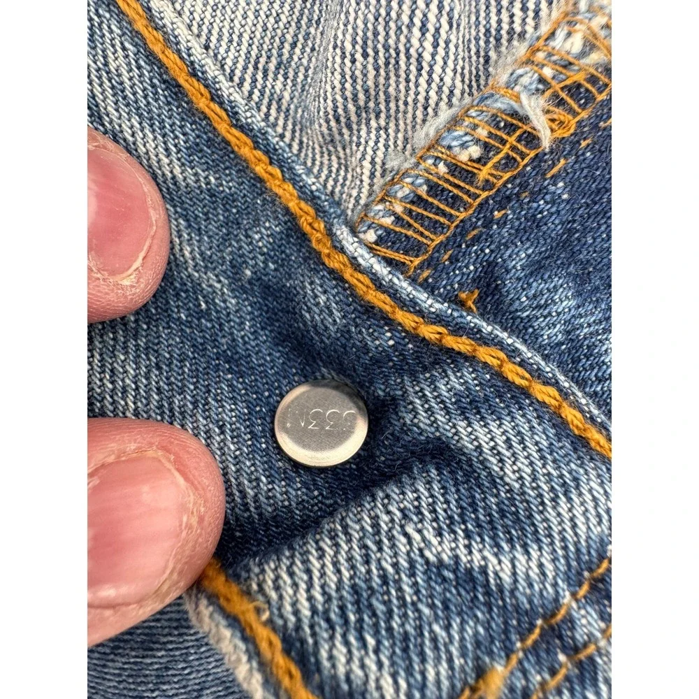 Vintage Levi's 501xx Dead Stock 34x30 Jeans Mens Button Fly Blue‎ New Bat Wing